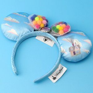 Rare Disney Parks UP Grape Soda Cap Balloons Mickey Mouse Minnie Ears Headband
